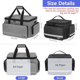 Medical Supplies Bag - First Responder Aid Bag Empty with Detachable Dividers - Professional Nurse Bag for Home Health Care & Emergency Preparedness