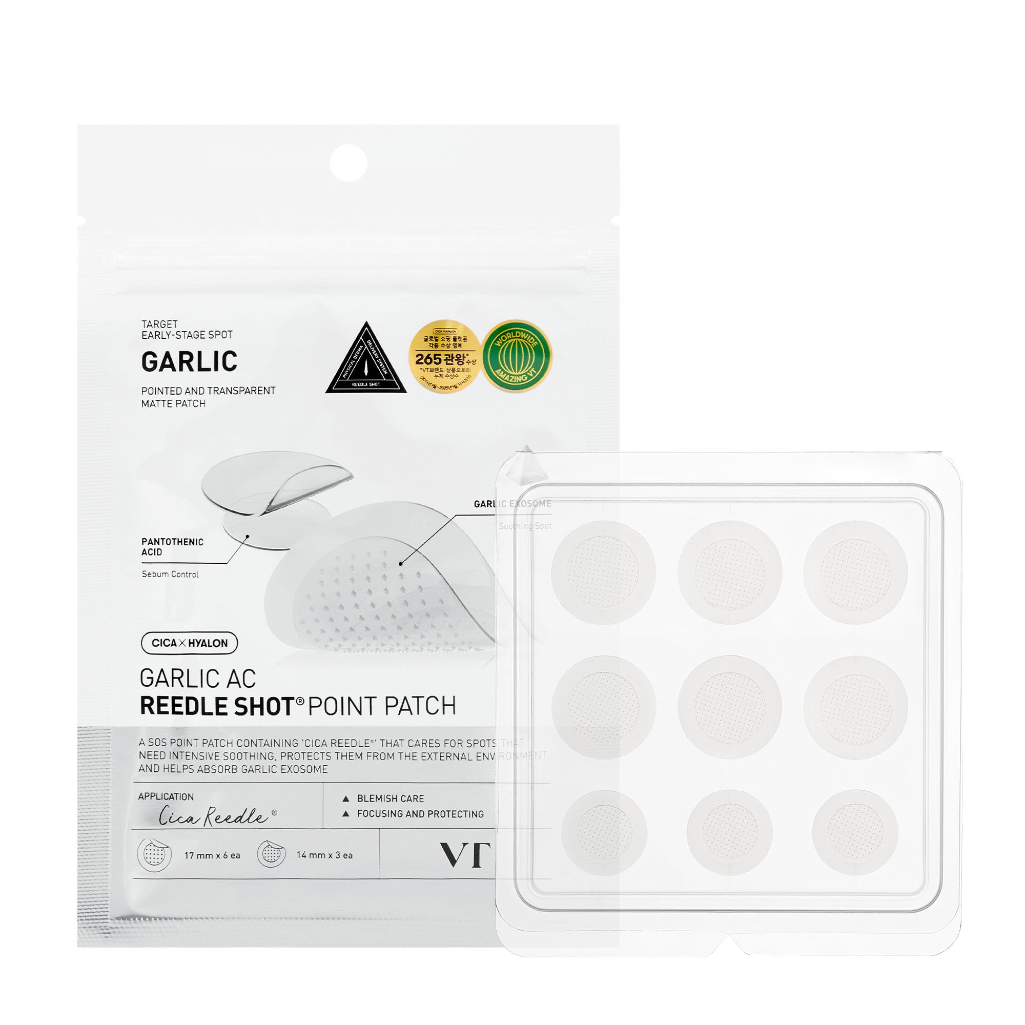 VT Cosmetics Garlic AC Reedle Shot Point Patch - Targeted Blemish Care