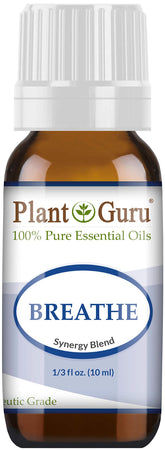 Plant Guru Breathe Synergy Essential Oil Blend | 10ml 100% Pure Therapeutic Grade