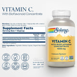 Solaray Vitamin C with Bioflavonoids - 1000mg (250 VegCaps)