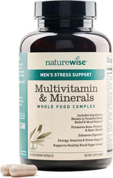 NatureWise, Men's Stress Support, Multivitamin & Mineral, 60 Vegetarian Capsules