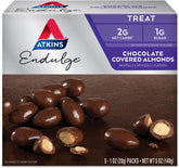 Atkins Endulge Chocolate Covered Almonds - Low Carb, High Protein Snack - 5 Pieces (1 oz Each)
