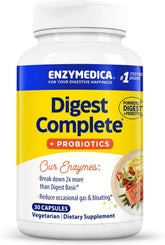 Enzymedica Digest Basic + Probiotics: Superior Digestive Support (30 Caps)