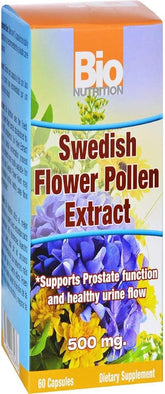 Bio Nutrition Swedish Flower Pollen Extract - 500 Mg, 60 Count - Natural Energy & Immune Support