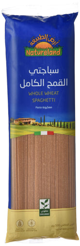 Natureland Whole Wheat Spaghetti - 500g Organic Pasta for Health