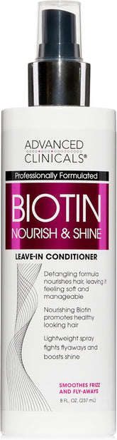 Advanced Clinicals Thickening Hair Spray: Leave-In Treatment for Fine Hair (8oz)