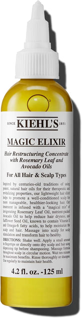 Kiehl's سيروم ماجيك إليكسير للشعر مركز مسبقًا للشامبو للإصلاح ولمعان ١٢٥ مل