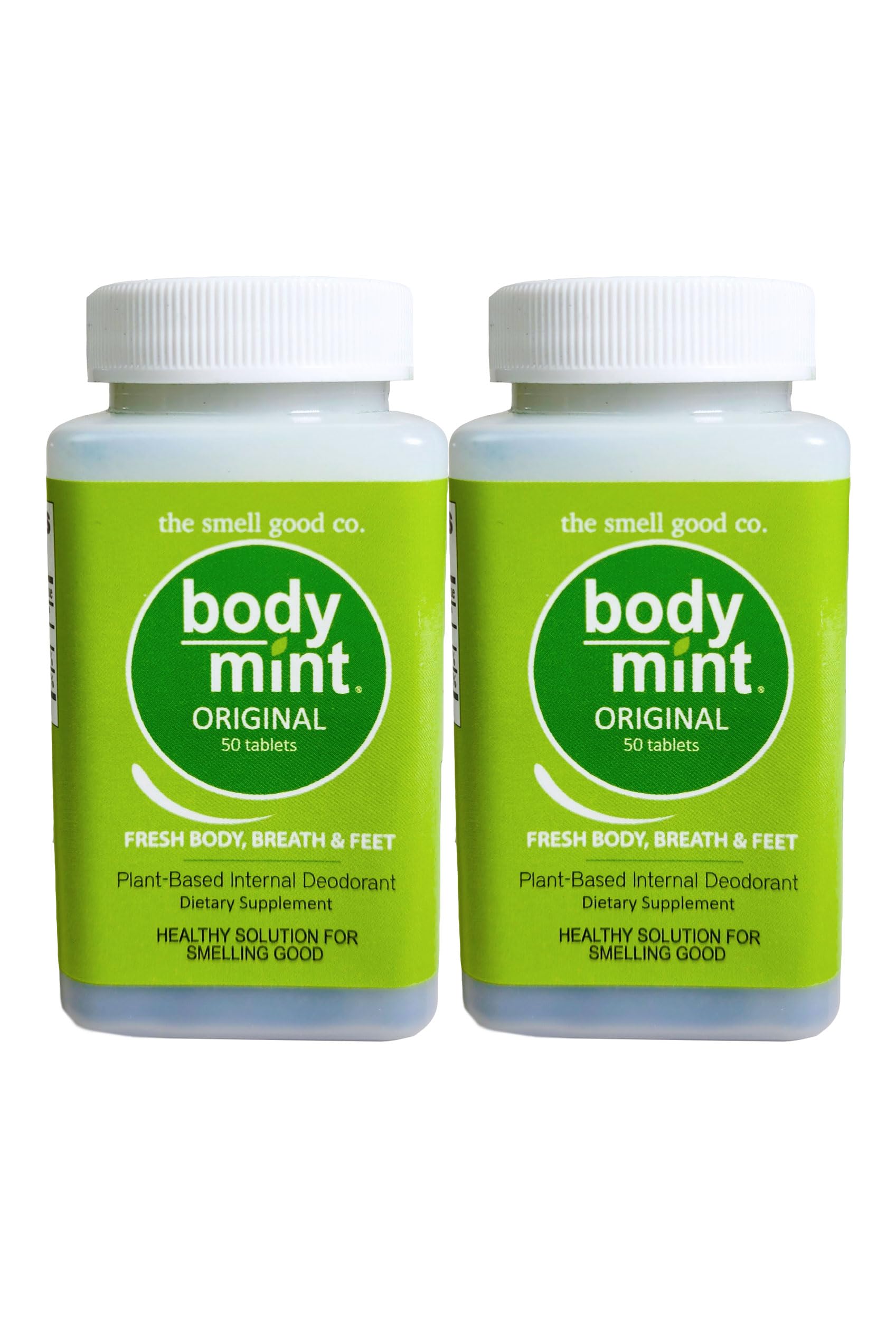 Body Mint Oral Deodorant Capsules - 50 Count (2-Pack)