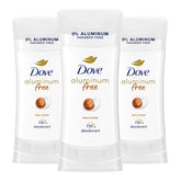 Dove Aluminum Free Deodorant for Women - Shea Butter - 72 Hour Odor Protection - 2.6 oz (3 Count)
