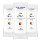 Dove Aluminum Free Deodorant for Women - Shea Butter - 72 Hour Odor Protection - 2.6 oz (3 Count)