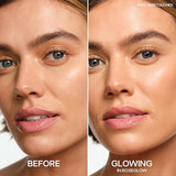 Saie Mini Glowy Super Gel Illuminator - Roseglow: Lightweight Luminizer & Primer