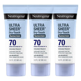 Neutrogena Ultra Sheer Dry-Touch Sunscreen Lotion SPF 70 - 3 fl. oz (Pack of 3)