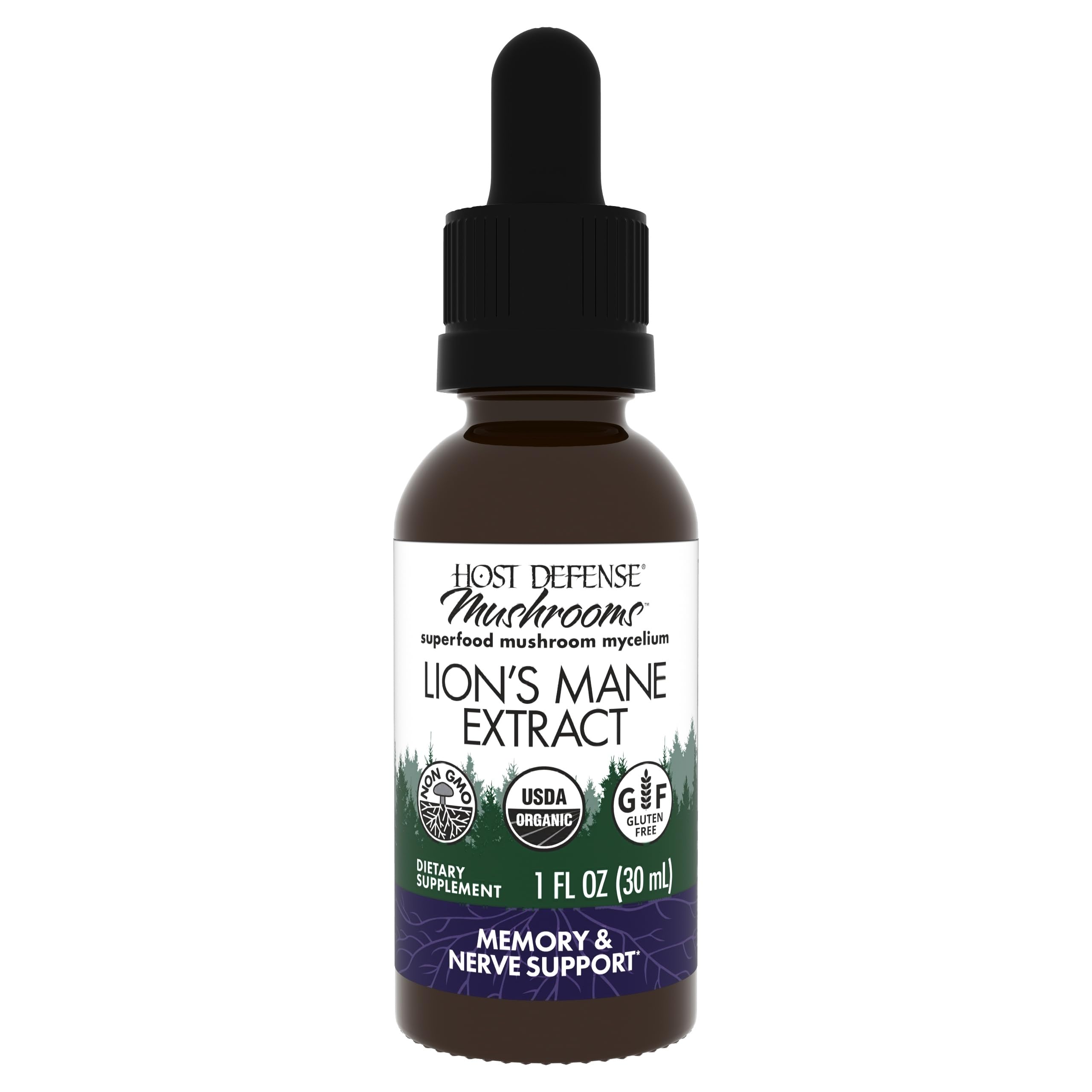 Fungi Perfecti Lion's Mane Liquid Extract for Memory & Nerve Support, 30ml