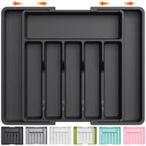 Lifewit Expandable Cutlery Drawer Organizer - Black