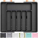 Lifewit Expandable Cutlery Drawer Organizer - Black