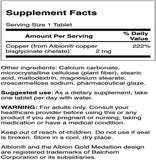 Swanson Copper Mineral Supplement - 2 mg (Copper Chelate) - Antioxidant, Immune System, and Cell Support - 300 Tablets .