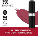 Rimmel Lasting Finish Lipstick - Plush Pink 390: Long-Lasting Satin Lipstick
