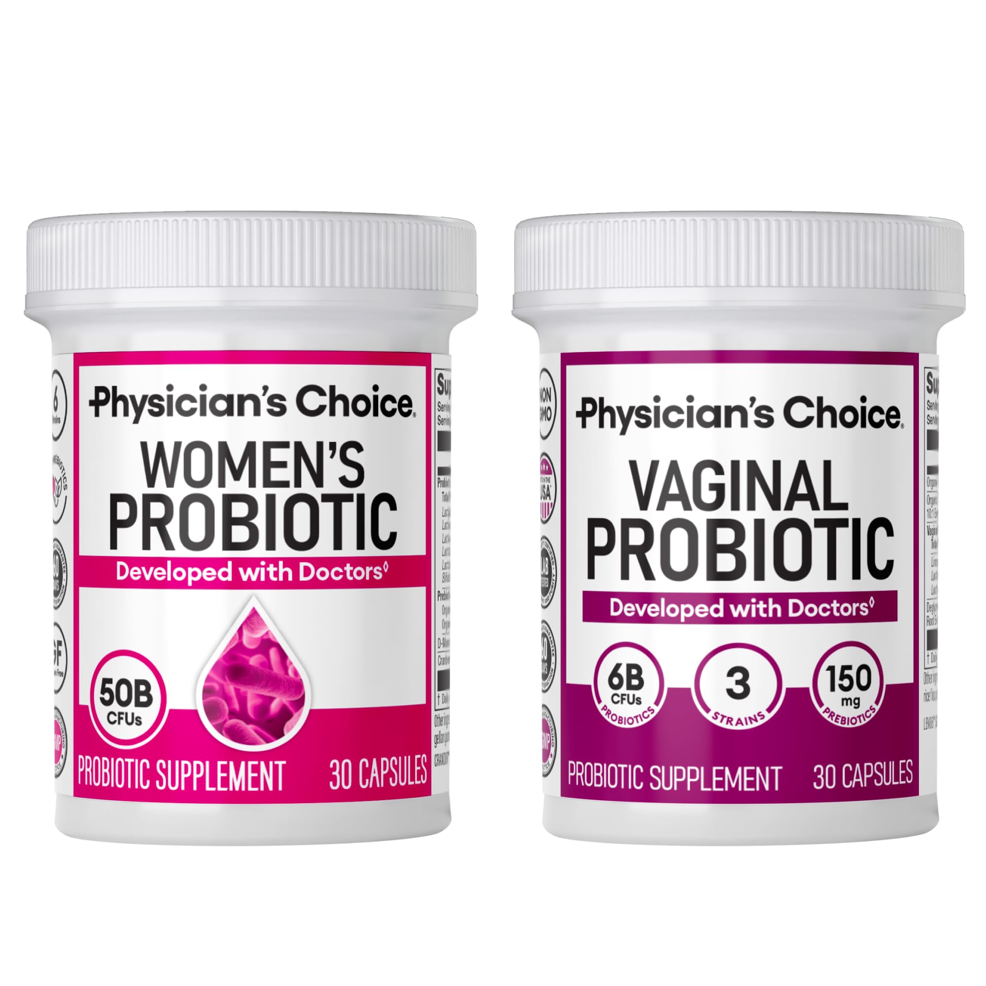 Physician's CHOICE Female Power Duo Pack - Probiotic + Probiotic for Women