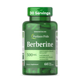 Puritan's Pride Berberine 500mg Capsules - 60 Count for Metabolic Support