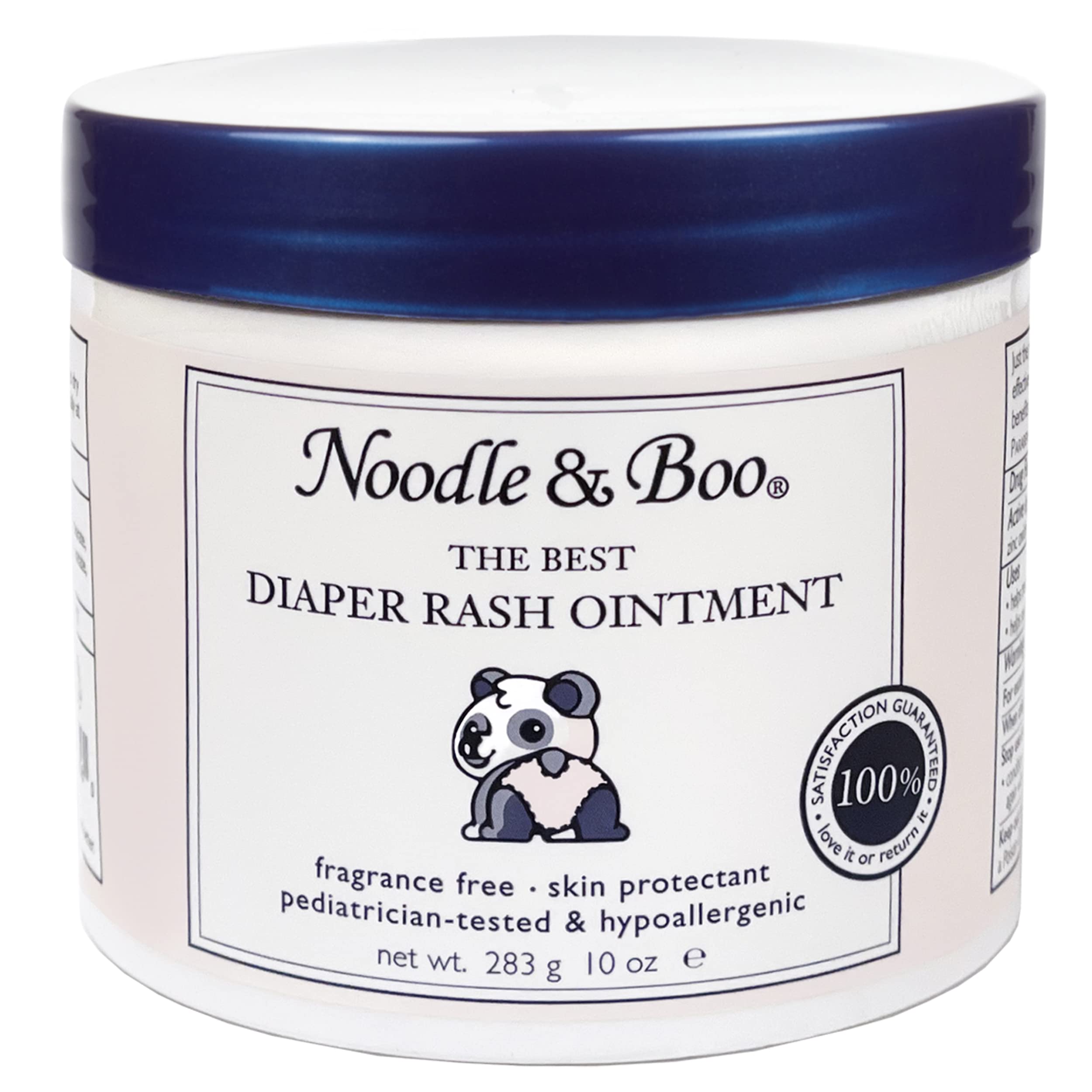 Noodle & Boo The Best Diaper Rash Ointment - Multi-Purpose Baby Skin Care with Zinc Oxide - 10 Oz