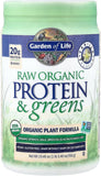 Garden of Life Raw Protein & Greens: 20g Organic Vegan Protein for Muscle & Energy