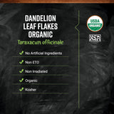 أوراق الهندباء العضوي المقطعة والمُنخَّلة (Dandelion Leaf) - فرونتير كواب (Frontier Co-op) - 1 رطل بالجملة - للتخلص من السموم ودعم الكبد