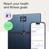 مقياس Withings ديجيتال واي فاي - تحليل دهون الجسم والتركيب الكامل مع تتبع كتلة العضلات ومحتوى الماء وكثافة العظام