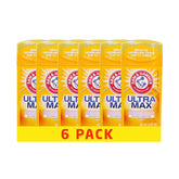 Arm & Hammer U-Max Aluminium-Free Deodorant Stick Powder Fresh - 73g (Pack of 6)