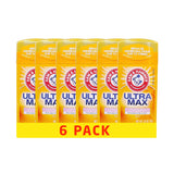 Arm & Hammer U-Max Aluminium-Free Deodorant Stick Powder Fresh - 73g (Pack of 6)