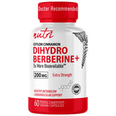 Dihydroberberine with Ceylon Cinnamon Supplement, 200mg per Capsule, 60 Capsules - 5X More Effective