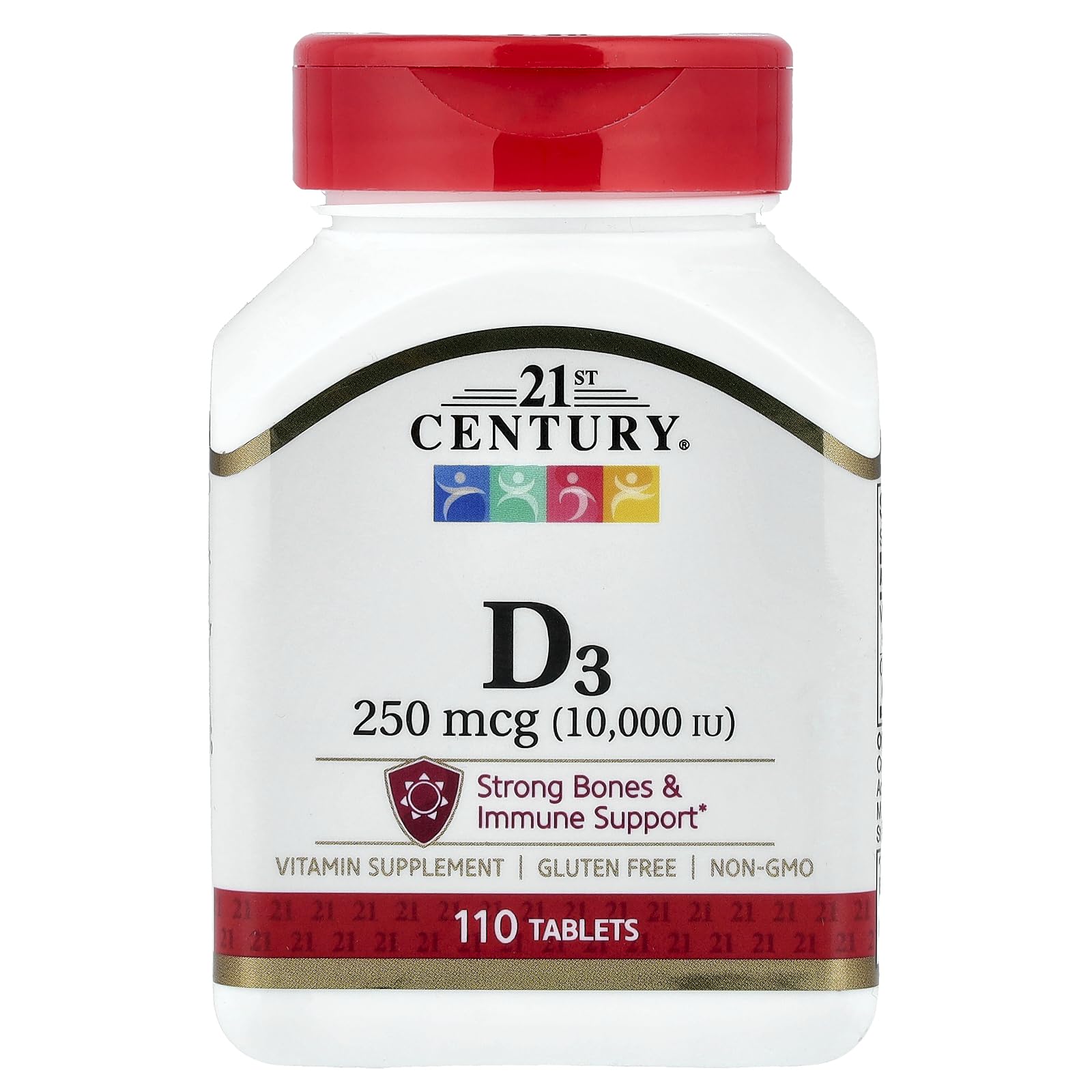 21st Century D3 10,000 IU - 110 Tablets | High-Potency Vitamin D