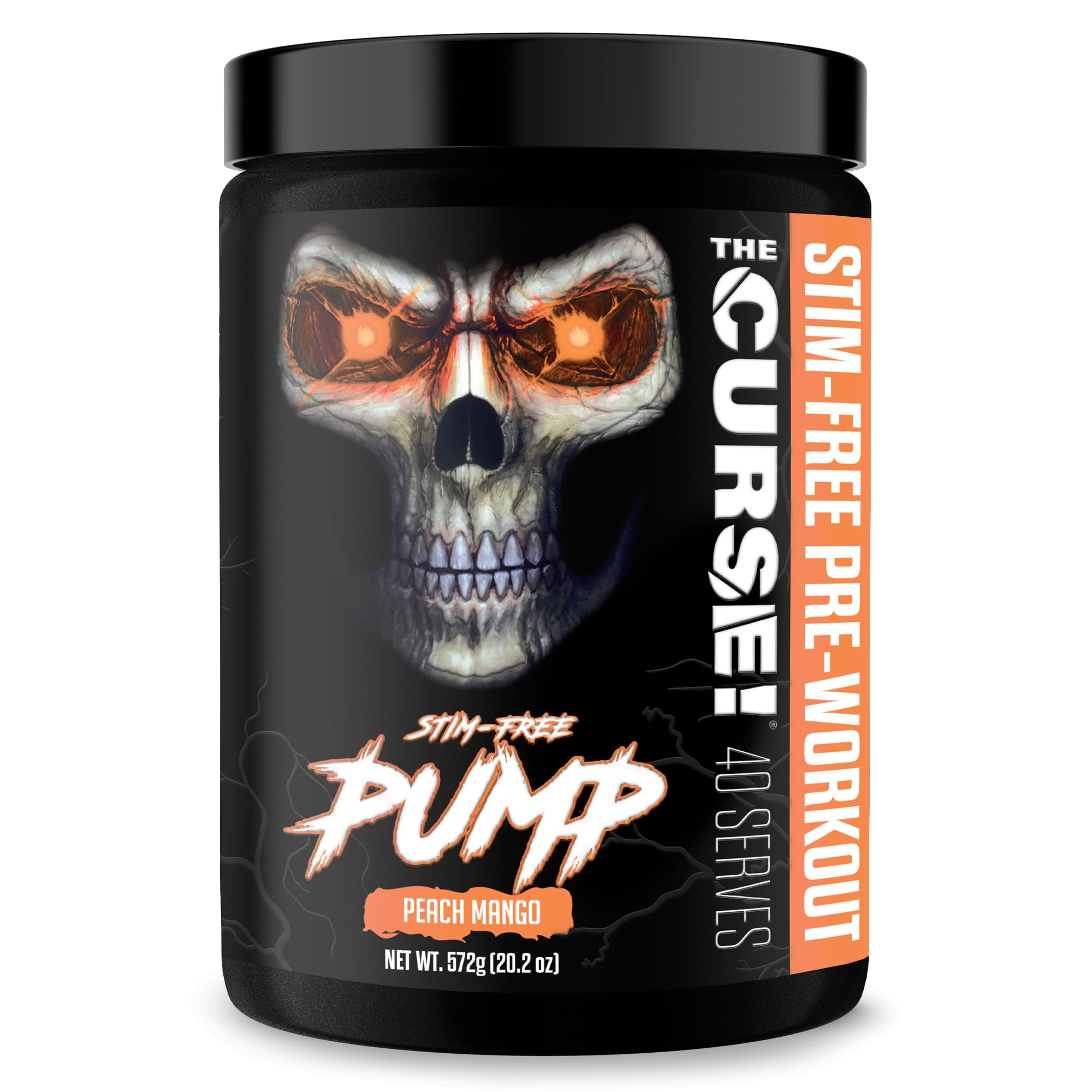 JNX Sports Stim-Free Pump Pre-Workout - Peach Mango (20.2 oz)