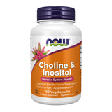 NOW Choline and Inositol Vitamin Capsules 500mg - 100 Count | Brain & Mood Support