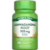Nature's Truth Ashwagandha Capsules 920mg Non-GMO Gluten Free Stress Relief