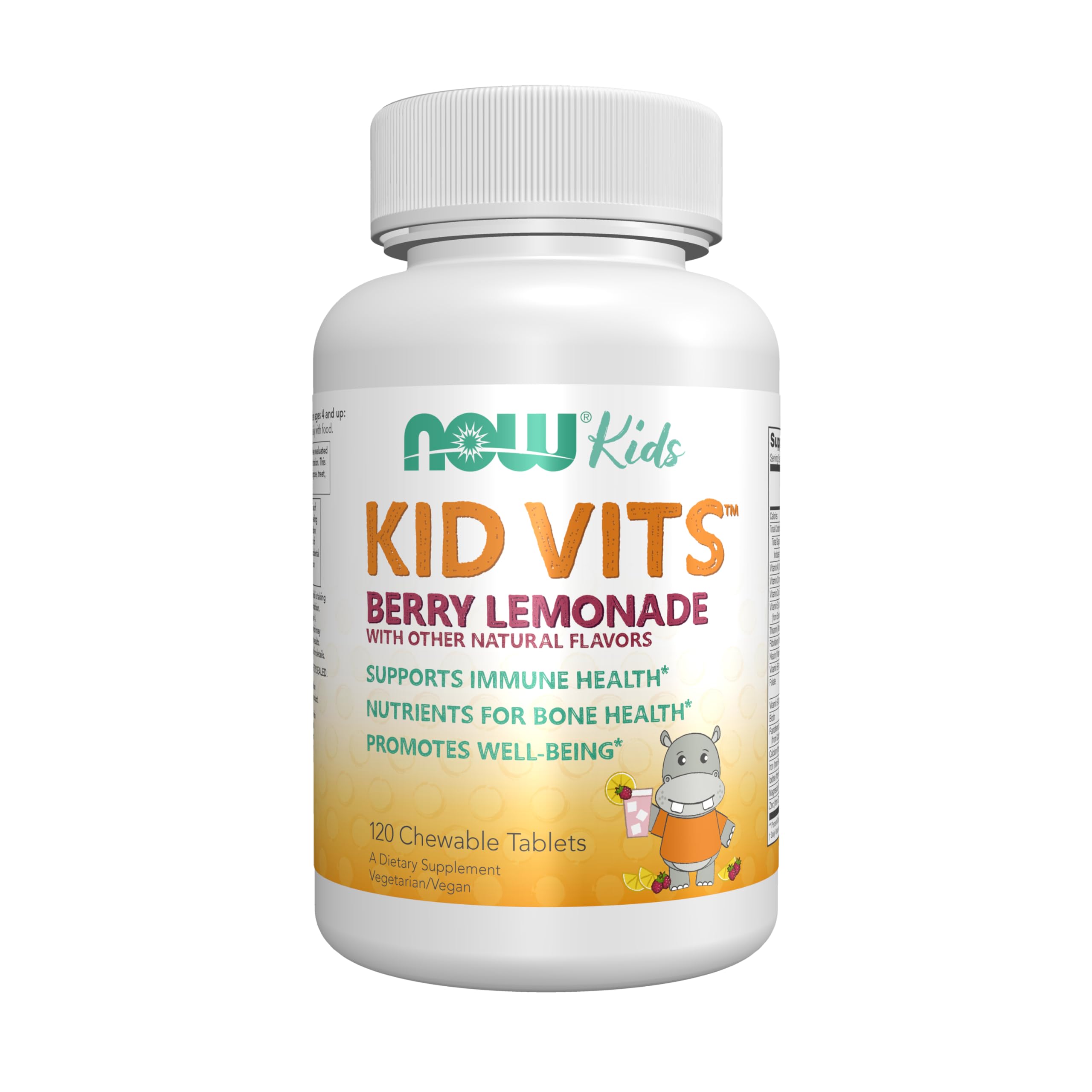 NOW Supplements Kid Vits Berry Blast - Sweetened with Xylitol - 120 Chewables