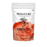 USDA Certified Organic Hibiscus Powder - 100% Pure & Natural for Hair, Skin & Health - 8 Oz (227g) - Resealable Ziplock Pouch