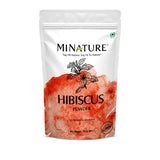 USDA Certified Organic Hibiscus Powder - 100% Pure & Natural for Hair, Skin & Health - 8 Oz (227g) - Resealable Ziplock Pouch