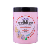 CD COSMO DESIGNS Keratin Smooth Hot Oil Hair Treatment - 3-in-1 Hair Care with Omega 6 & 9 for Intense Moisturizing - 1000ml