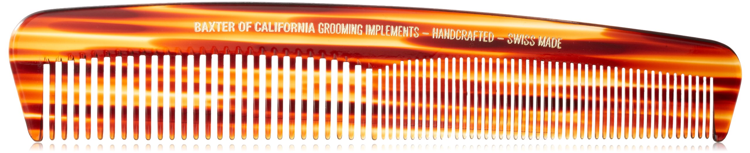 Baxter California Hard Tortoise Shell Hair Comb - Texturizing Styling Tool