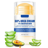 Hydrating 60% Urea Foot & Hand Cream with Salicylic Acid - Fast Absorbing Moisturizer for Dry Cracked Skin