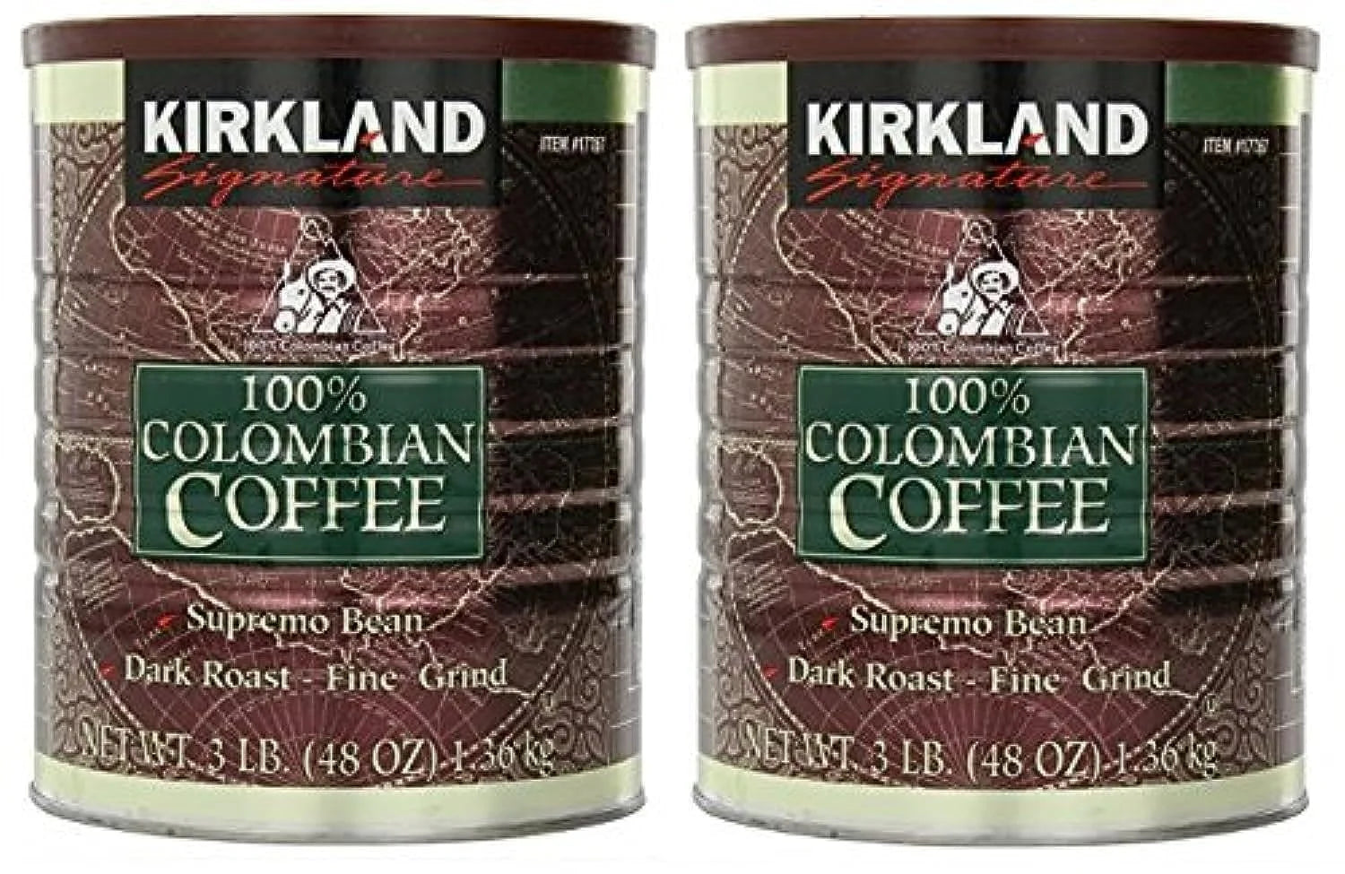 Kirkland Signature Colombian Supremo Coffee - Dark Roast, Fine Grind (3 lbs)