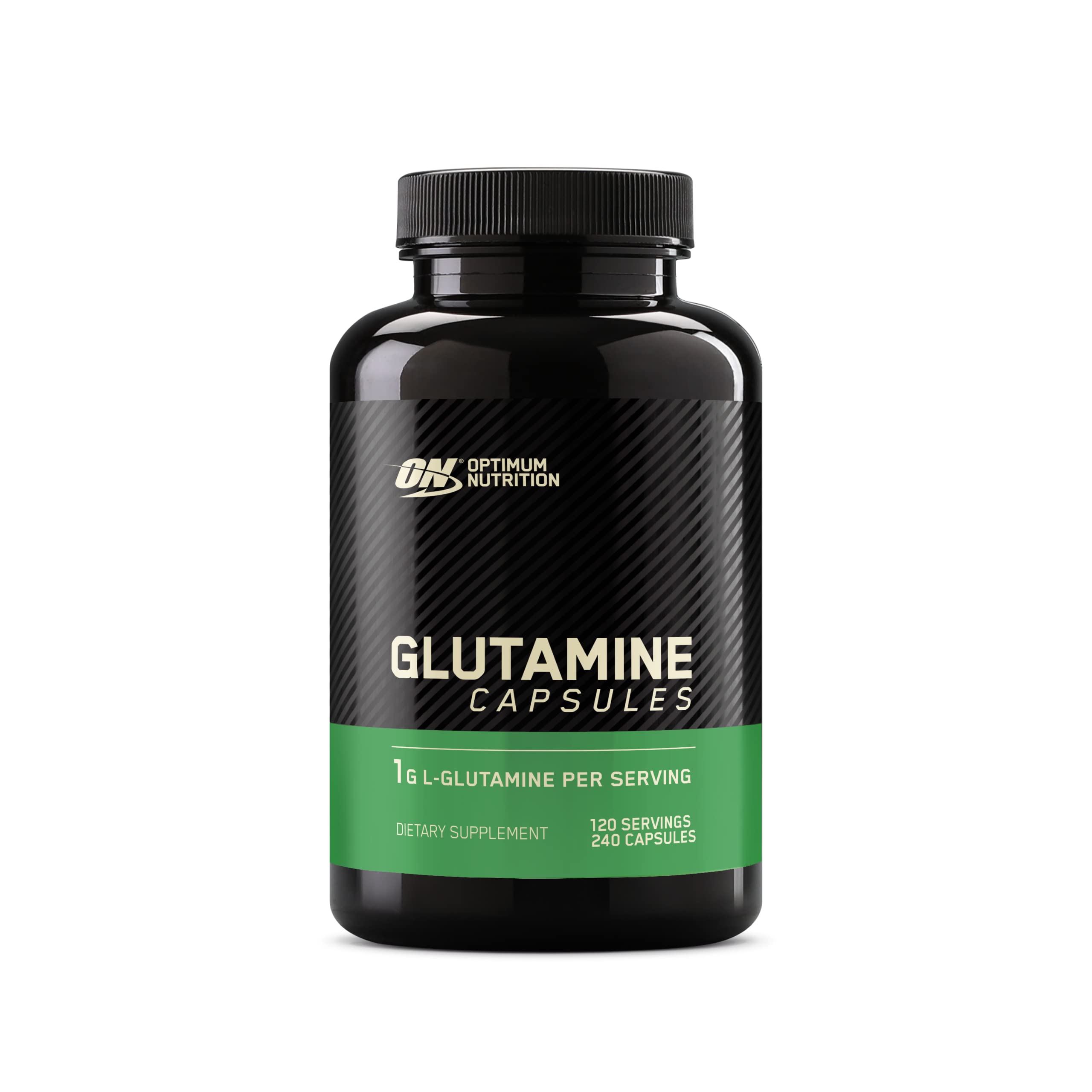 Optimum Nutrition Glutamine Capsules 1000mg - 240 Count for Muscle Recovery