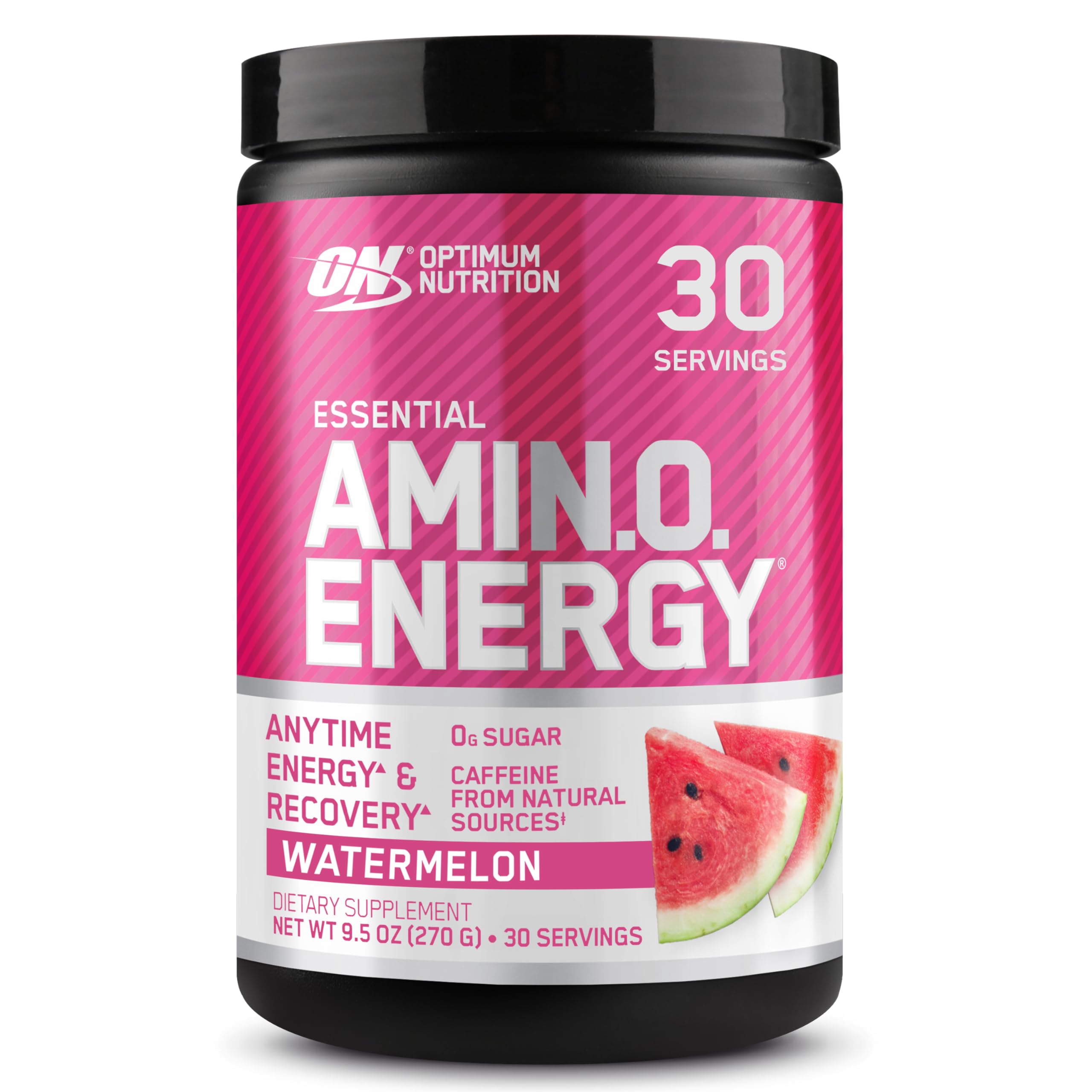 Optimum Nutrition Amino Energy Pre Workout Powder - Green Tea BCAA Amino Acids with Green Coffee Extract, Keto Friendly, Zero Sugar, Watermelon Flavor