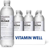 Vitamin Well Reload - Lemon/Lime Electrolyte Drink with Vitamins B, D, Magnesium & Zinc (12-Pack, 500ml)