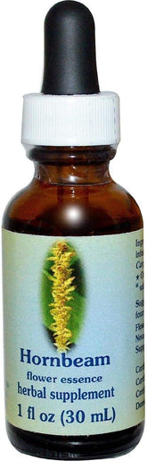 Flower Essence Services Hornbeam Flower Essence - 1 fl oz (30 ml) - Natural Emotional Support & Wellbeing