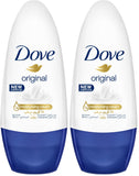 Dove Women Antiperspirant Deodorant Roll-On - Original, 48H Protection, Alcohol-Free, 50ml (Pack of 2)