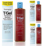 Neutrogena T/GEL Therapeutic Shampoo - 3 Pack (250ml Each) - Anti-Dandruff Treatment with Salicylic Acid