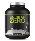 Laperva ISO TRIPLE ZERO Isolated Whey Protein - Belgian Chocolate - 28g Protein, Zero Carbs & Sugar - 2 LB