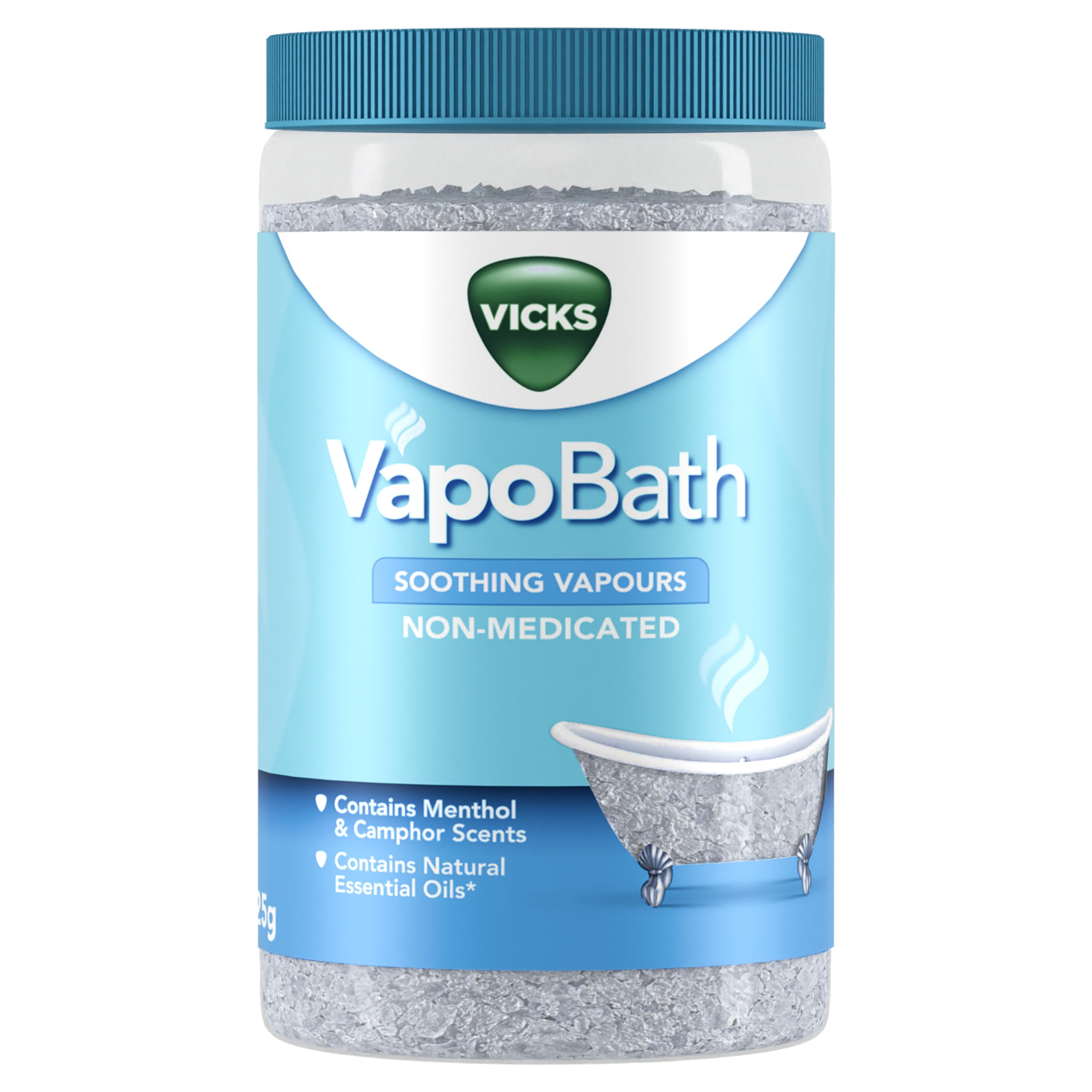 Vicks VapoBath Soothing Bath Salts with Essential Oils - 425g
