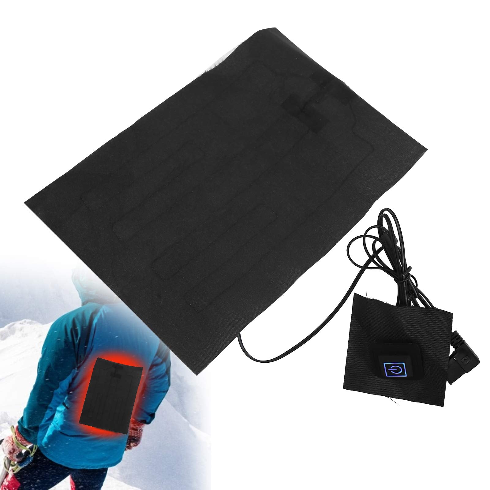 USB Electric Heating Pad Set for Clothes & Vests - Outdoor Winter Camping